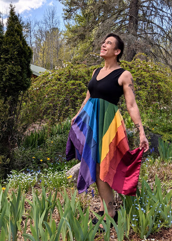 Rainbow Pixie Dress by Yana Dee on Courtney Wiggins