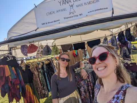 Yana Dee & Abby Rose at Blissfest Booth