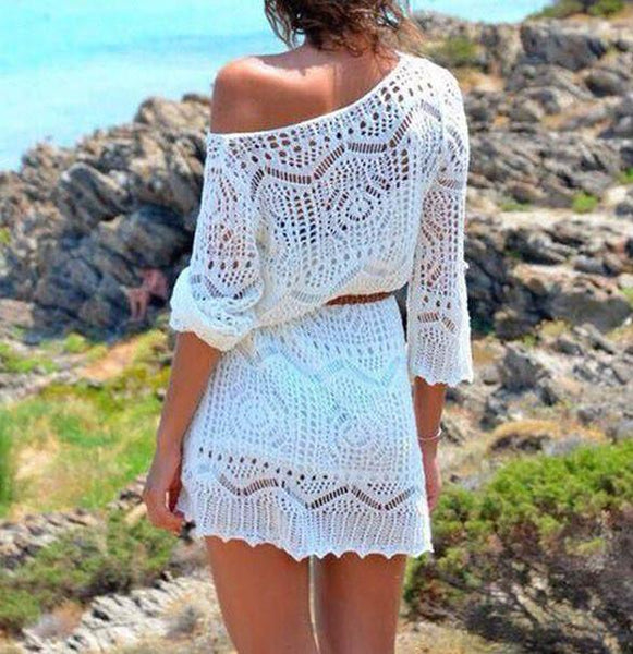 knitted beach dress