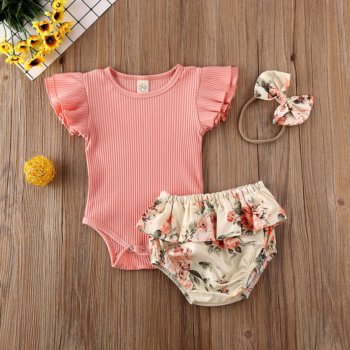 floral outfit for baby girl