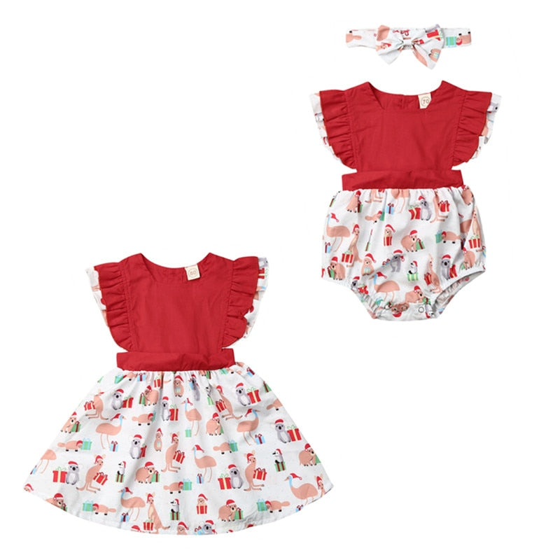 girls christmas romper