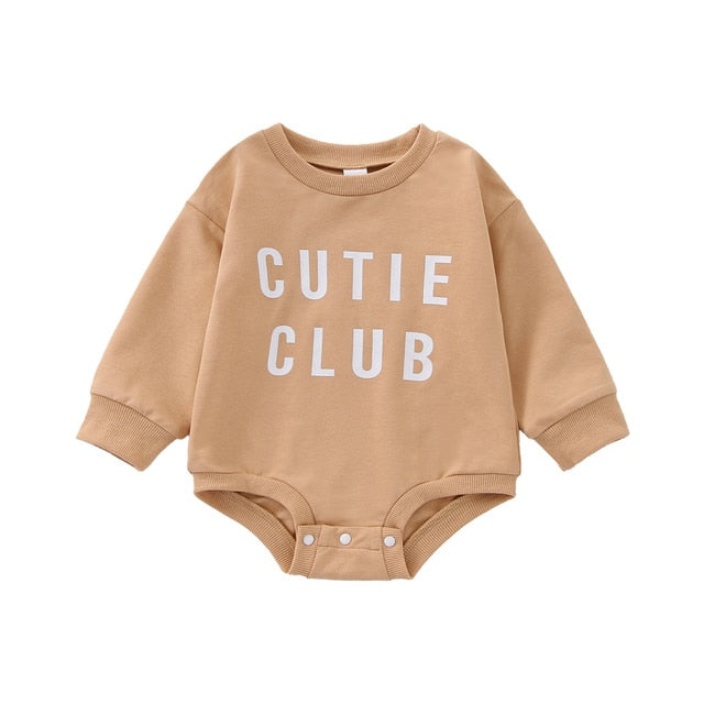 CUTIE CLUB Long-Sleeve Onesie - Hazel & Bo