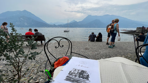 Lakeside cafe in Varenna, Italy