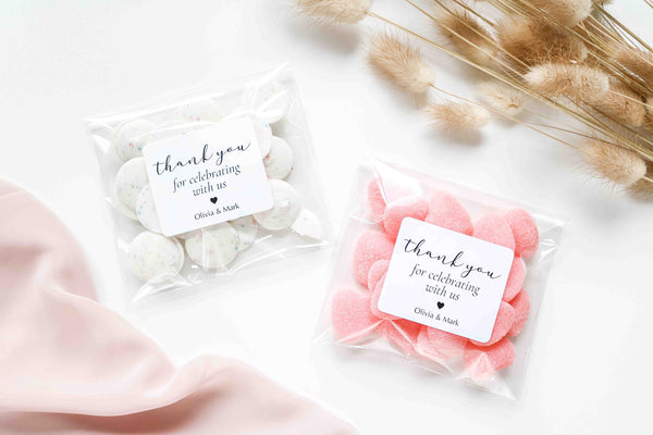 His and Her Favorite Favor Bags, Fill your own Wedding Favors, Wedding