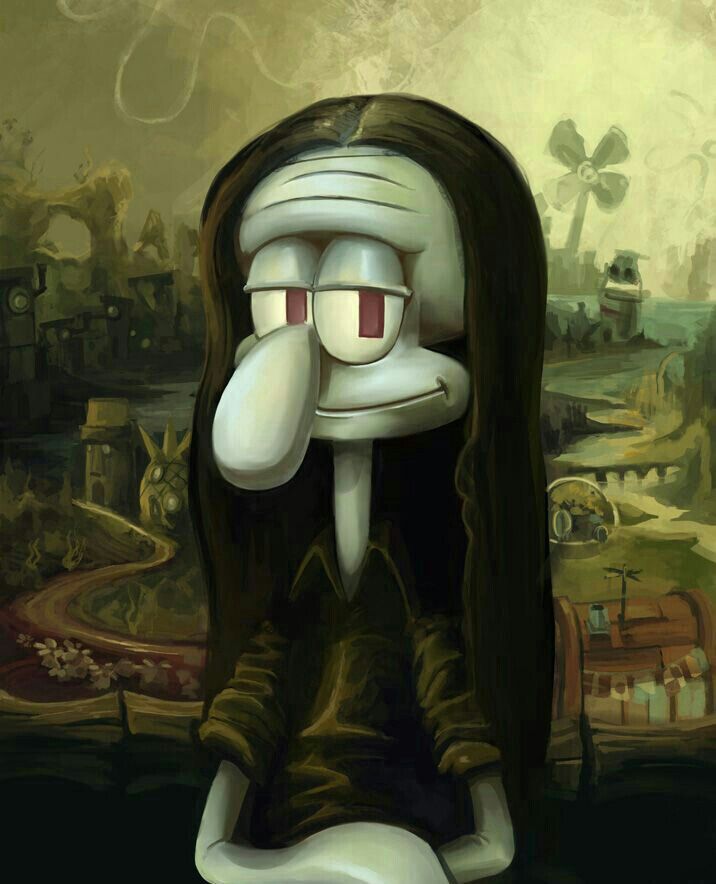 SQUIDWARD MONA LISA – Culturesocietyshop.com