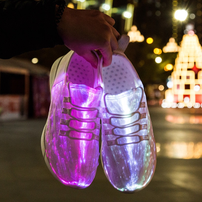 Fiber Optic Full-Surface LED Shoes 