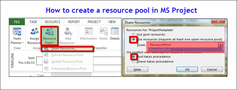 ms project team assignment pool
