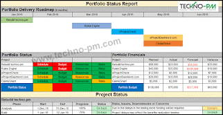 Excel Portfolio Status Report