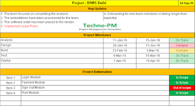 Simple Project Management Status Report,Project Management Status Report Free