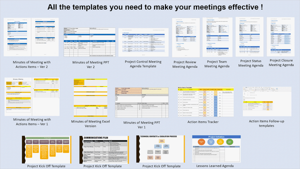 meeting agenda excel template