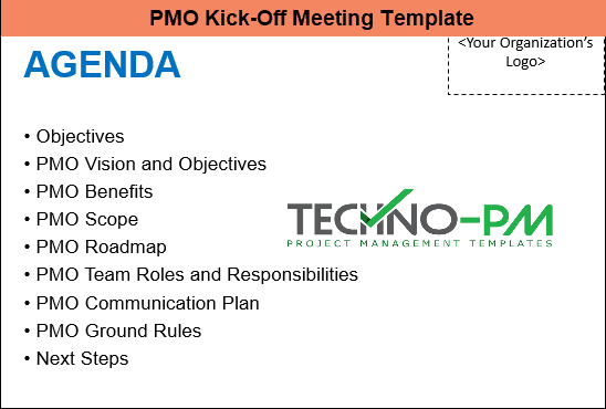 PMO Kick Off Meeting Template, Kick Off Meeting Template, PMO