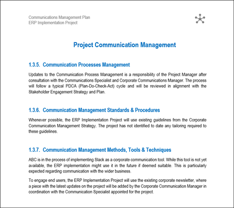 Project Communication Plans