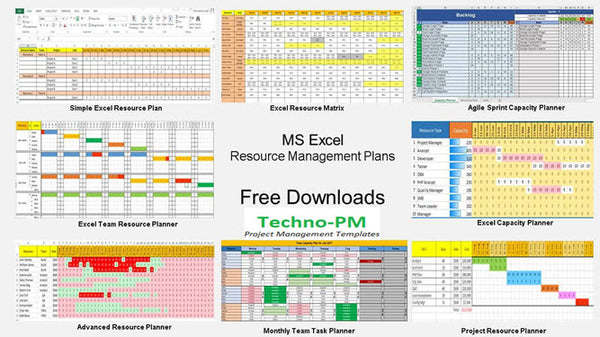 resource plan templates, resource management using excel