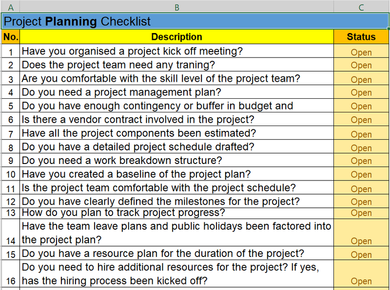 project-management-checklist-template