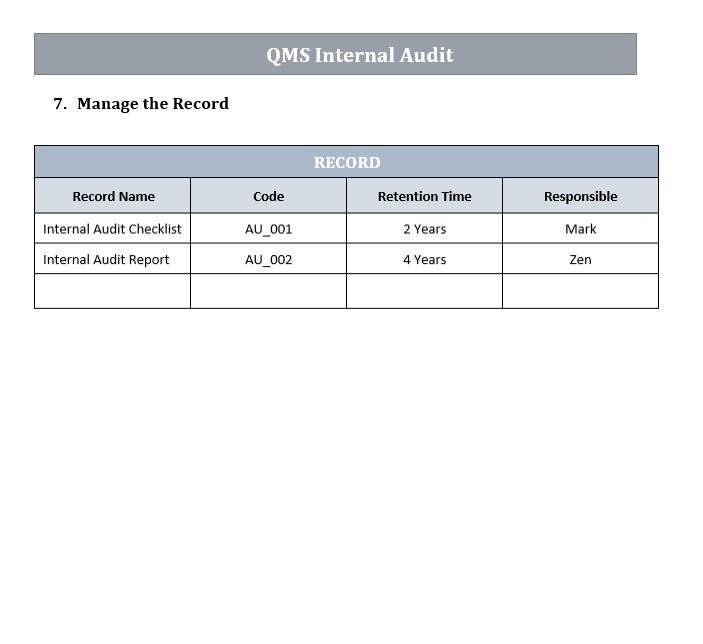 QMS Internal Audit Bundle