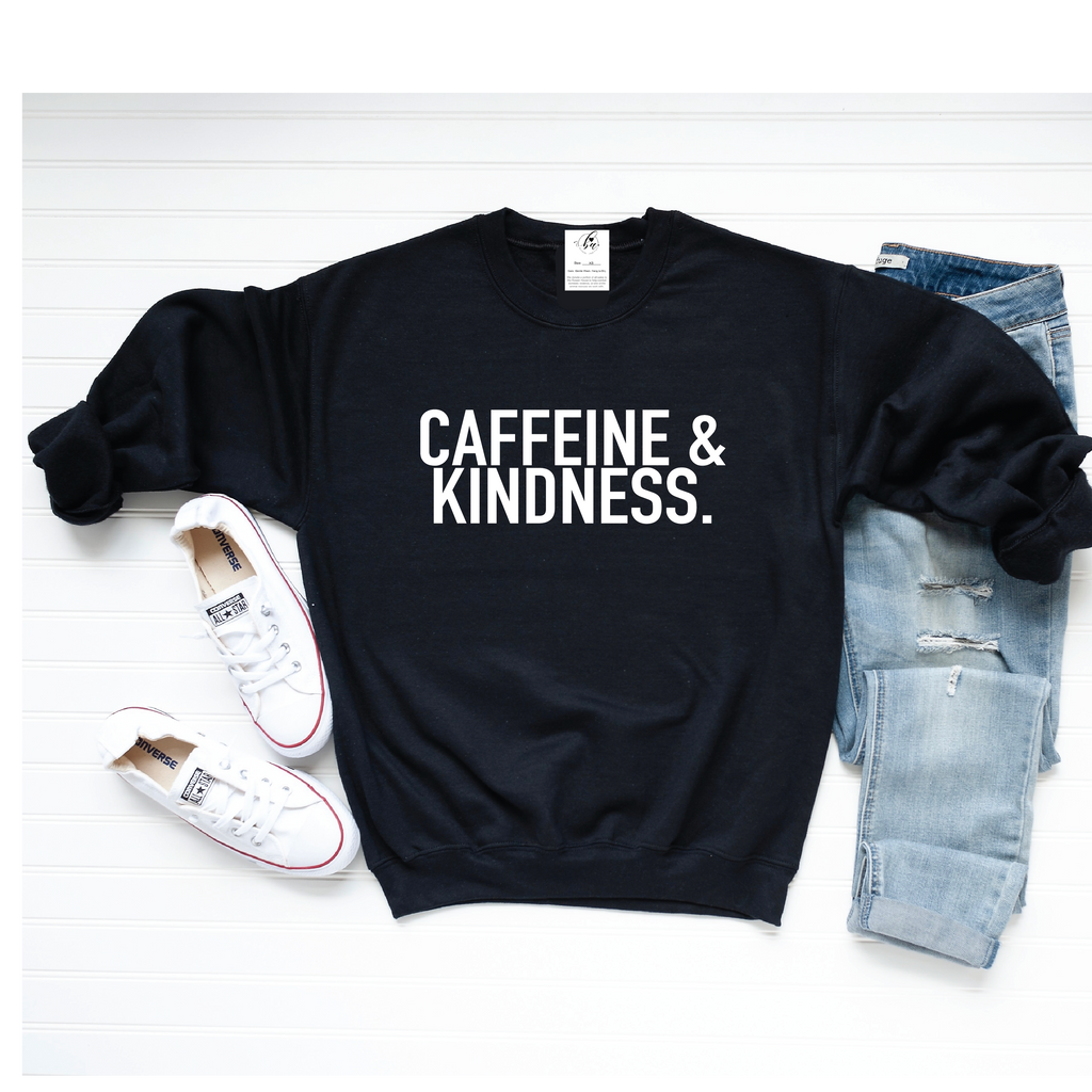 Coffee, Then Life Cozy Crew Neck Sweater – Blonde Ambition