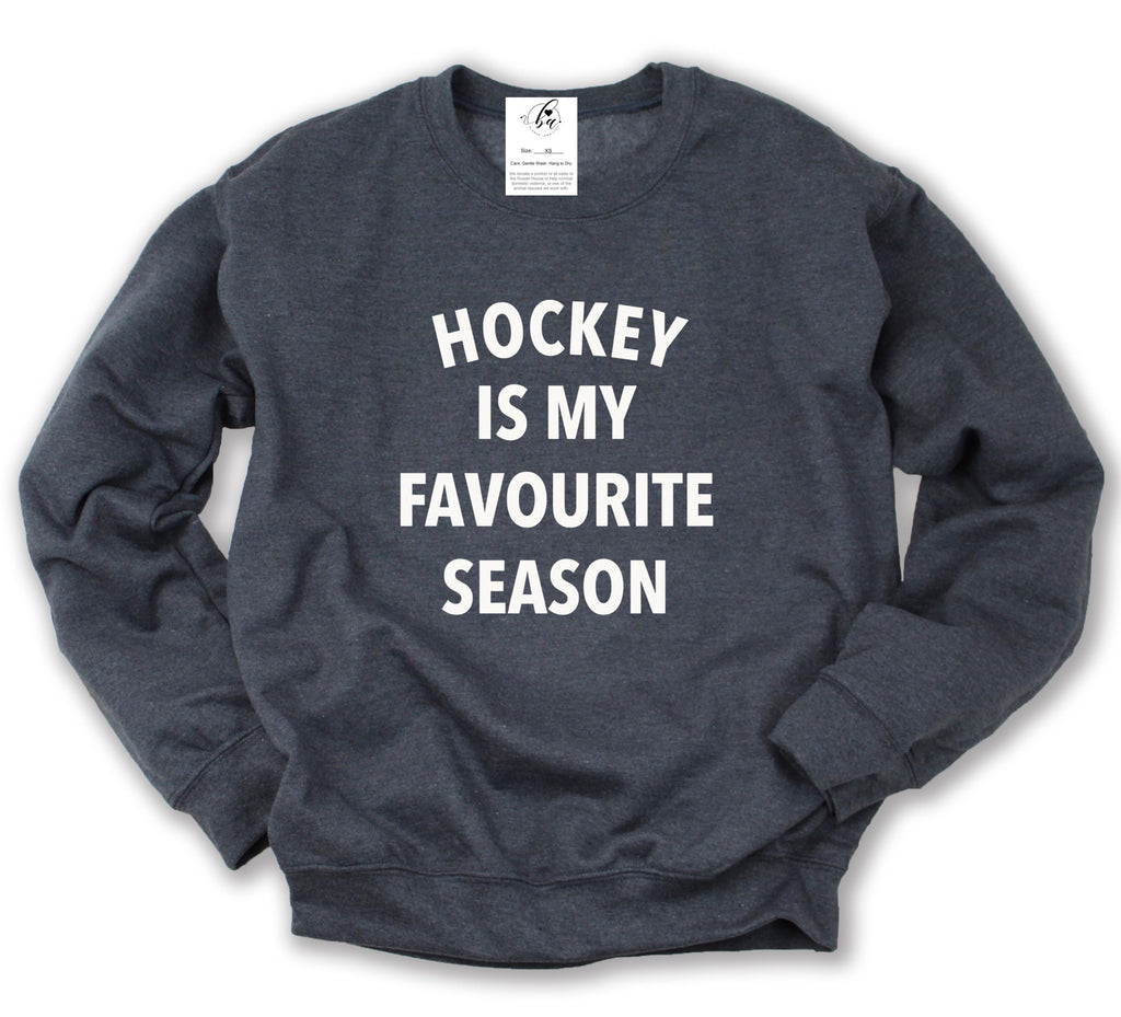 Hockey Mom Cozy Crew Neck Sweater – Cloud Nine Pajamas