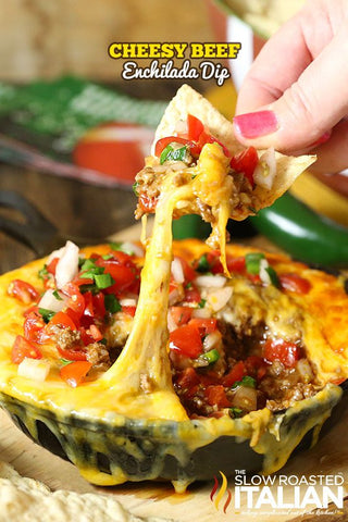 Cheesy-Beef-Enchilada-Dip