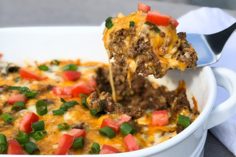 Cheesy Keto Taco Casserole