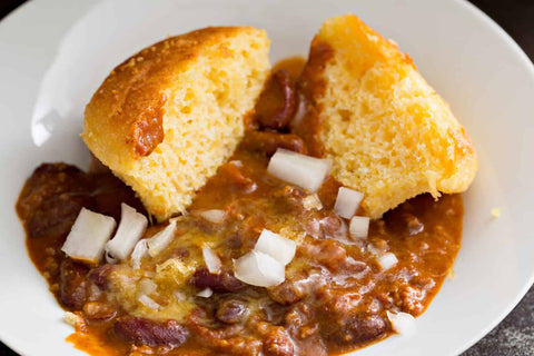 Cornbread Topped Chili Recipe