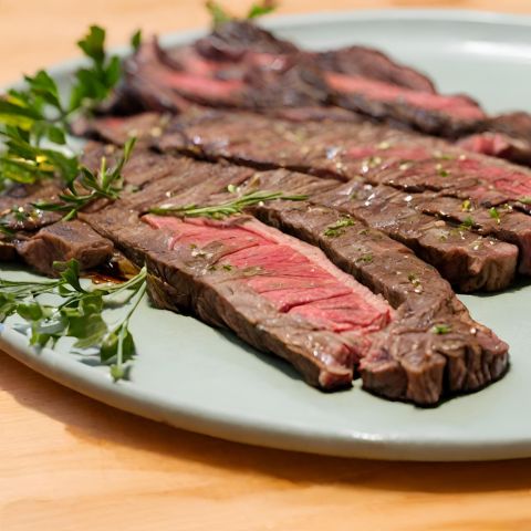 Flap Steak on a plate