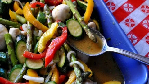 GRILLED VEGETABLES WITH GREEN CURRY MARINADE