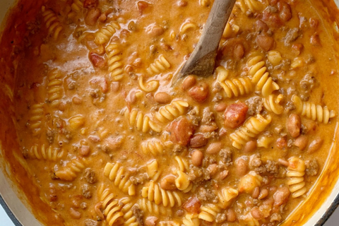 Ground Beef Chili With Homemade Queso