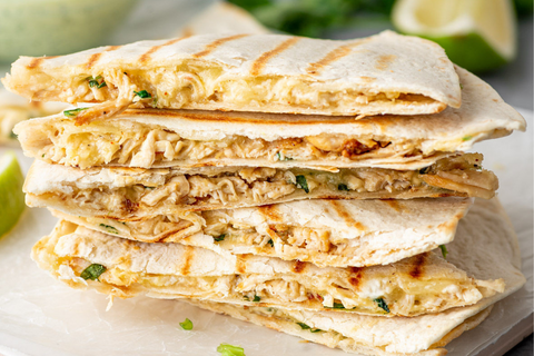 Leftover Chicken Quesadillas