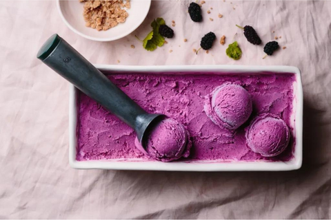 Mulberry Crumble Ice Cream