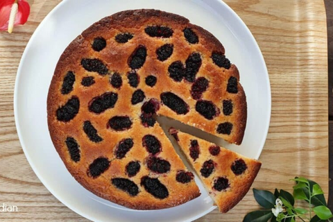 Mulberry Yogurt Cake