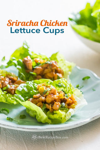 SRIRACHA CHICKEN LETTUCE CUPS