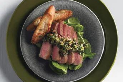 Seared Tuna Steaks with Olive Tapenade