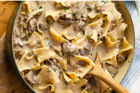 Slow Cooker Beef Stroganoff