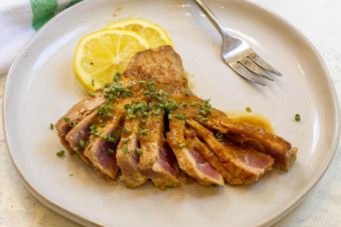 Tuna Steaks with Ginger Soy Glaze