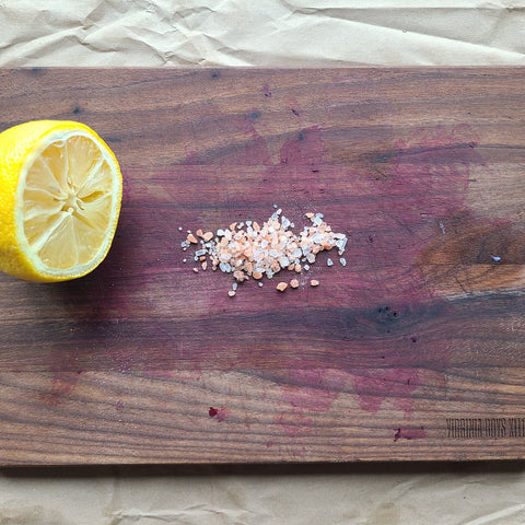 beets staining a thirsty wood cutting board