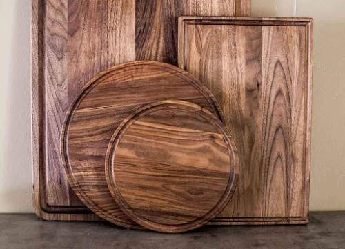 set of walnut cutting boards from Virginia Boys Kitchens