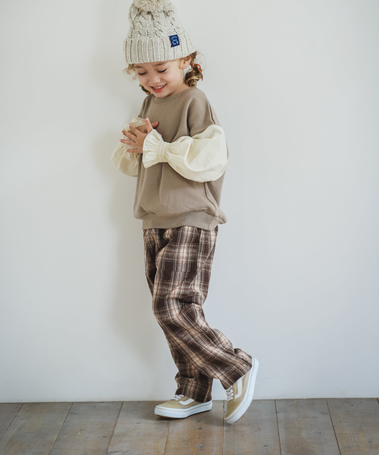 SALE／93%OFF】 zarababy チェック柄 ニット ワイドパンツ kids-nurie.com