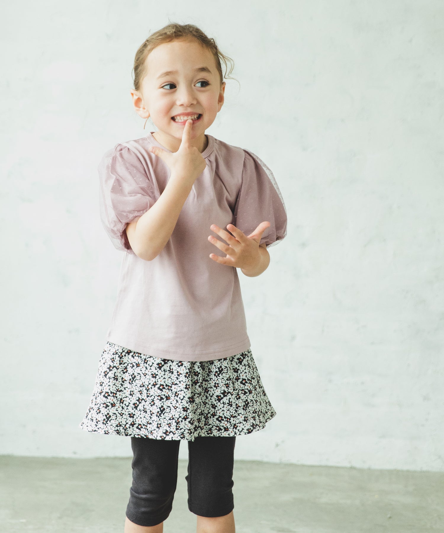 アウトレット 子供服 スカッツ 6分丈ストレッチ総柄スカッツ 女の子 スカート レギンス スパッツ キッズ ベビー 子ども服 こども服 80 90  100 110 120 130 140 150 160 春夏