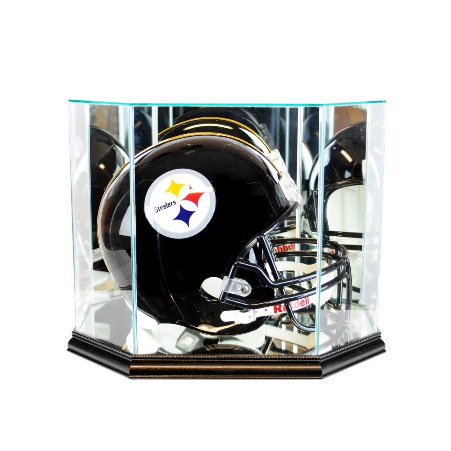 Football Helmet Octagon Glass Display Case