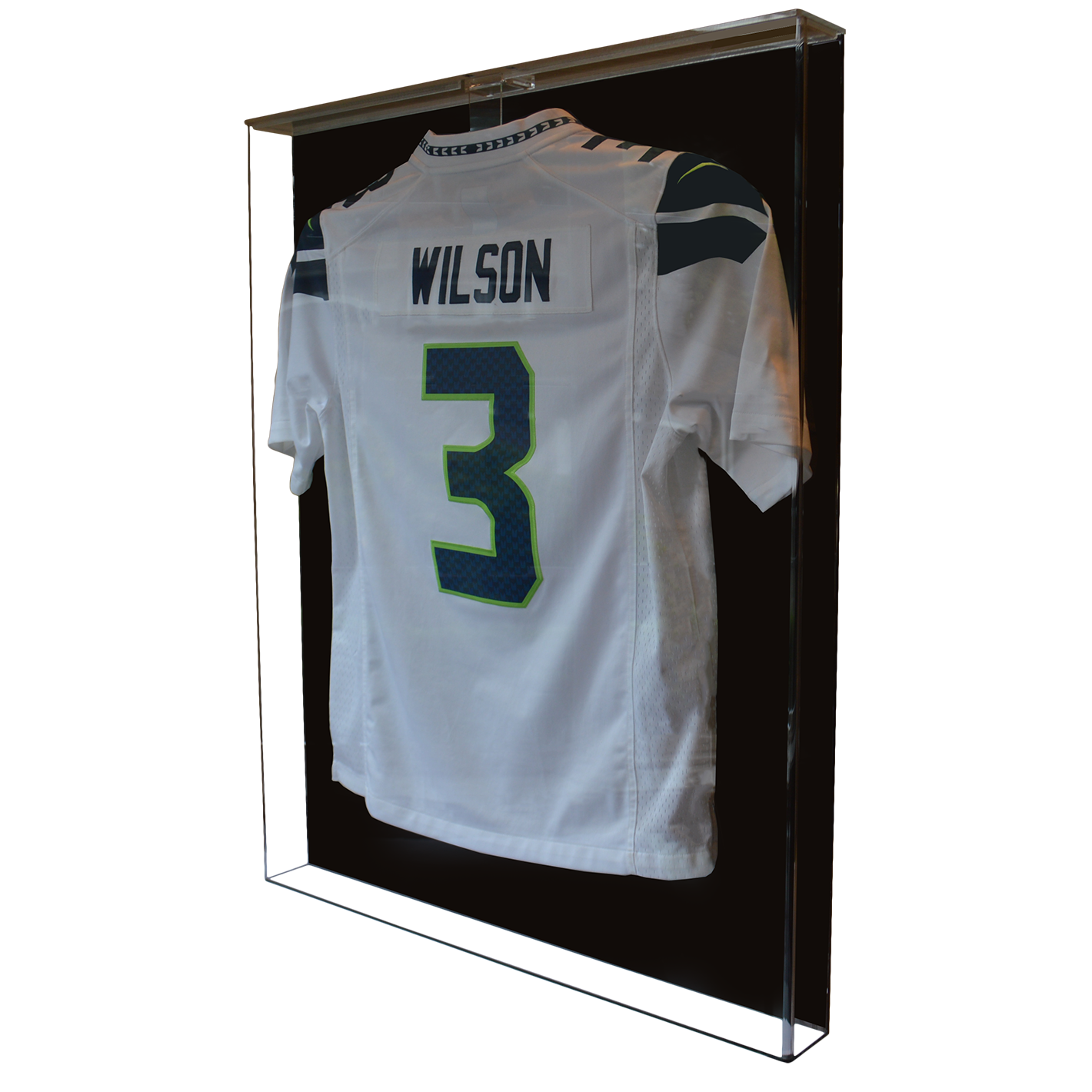 how to pin a jersey in a shadow box