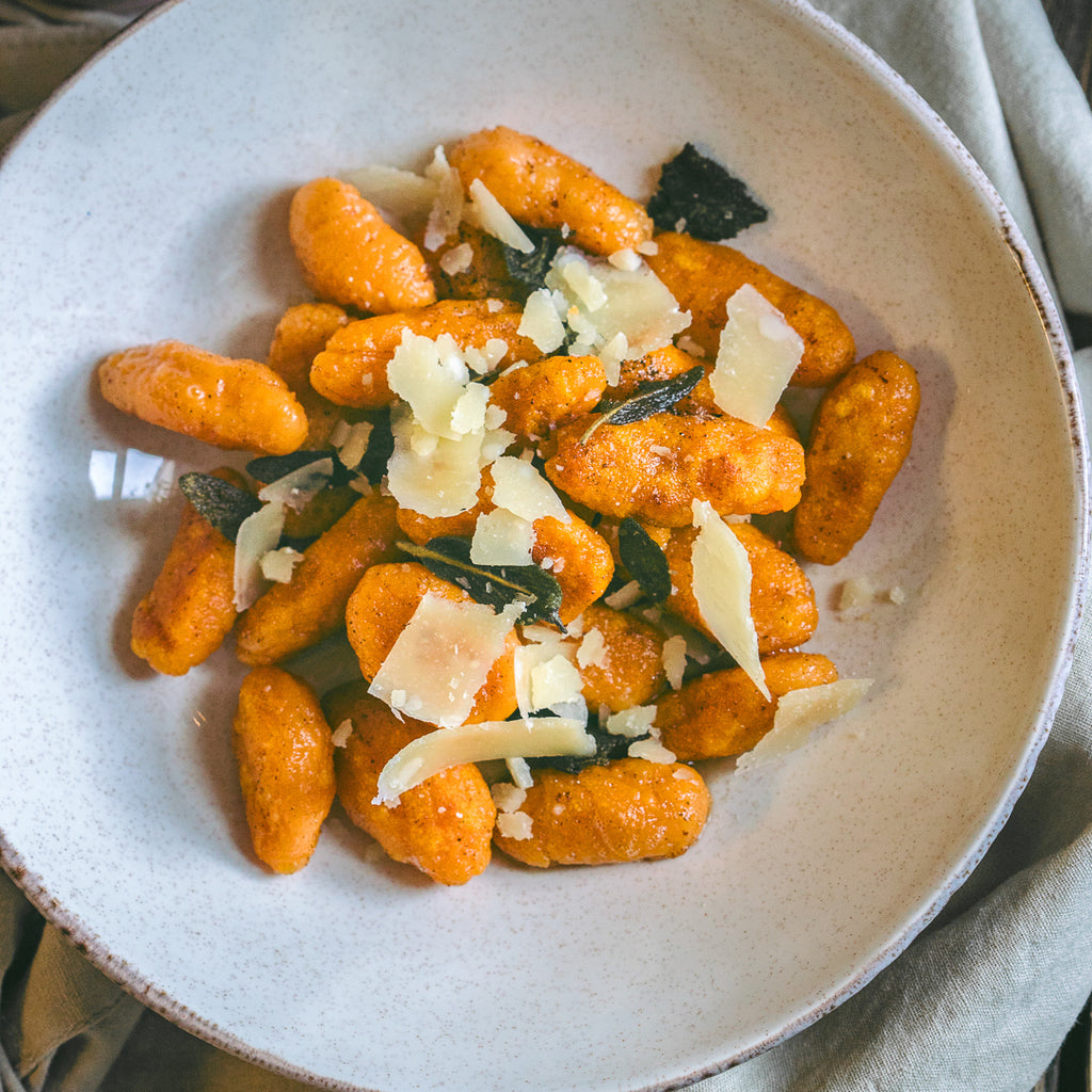 Sweet Potato Gnocchi with Honey Sage Butter 