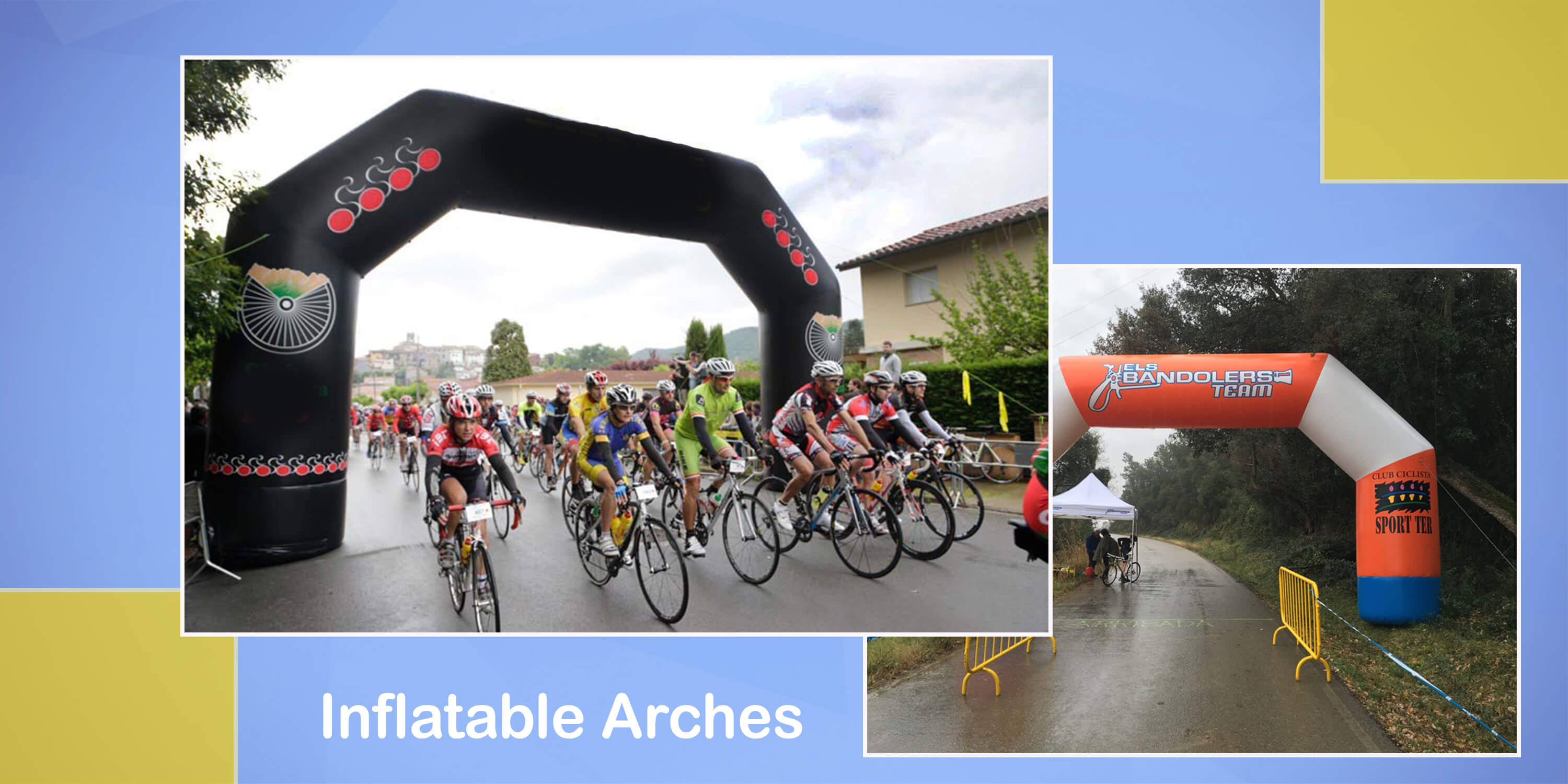 Inflatable sport entry arches