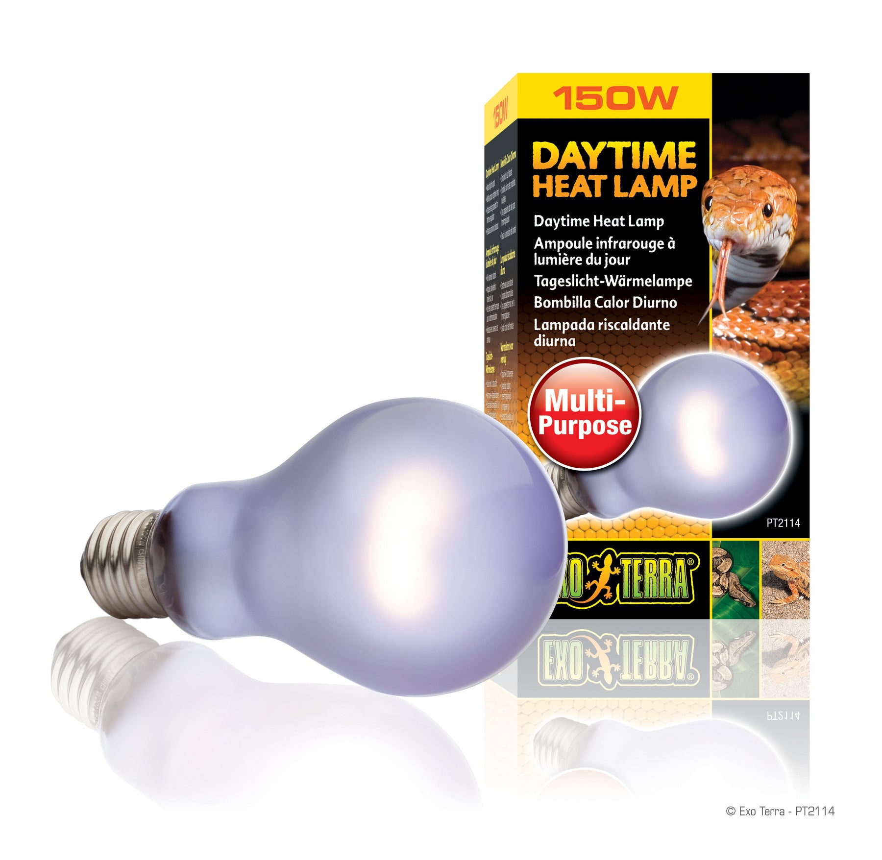 Tol Afstotend Briljant Exo Terra Daytime Heat Lamp, 150w | Reptile Supply