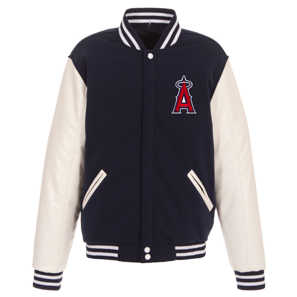 Los Angeles Angels of Anaheim - JH Design Reversible Fleece Jacket with ...