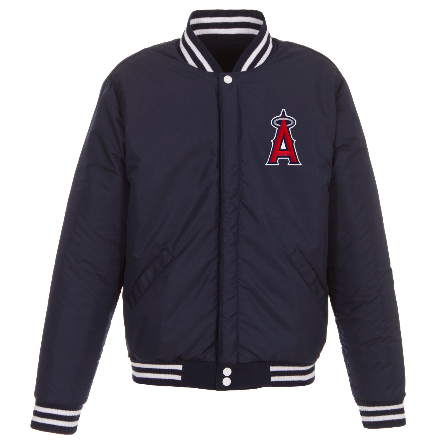 Los Angeles Angels of Anaheim - JH Design Reversible Fleece Jacket with ...