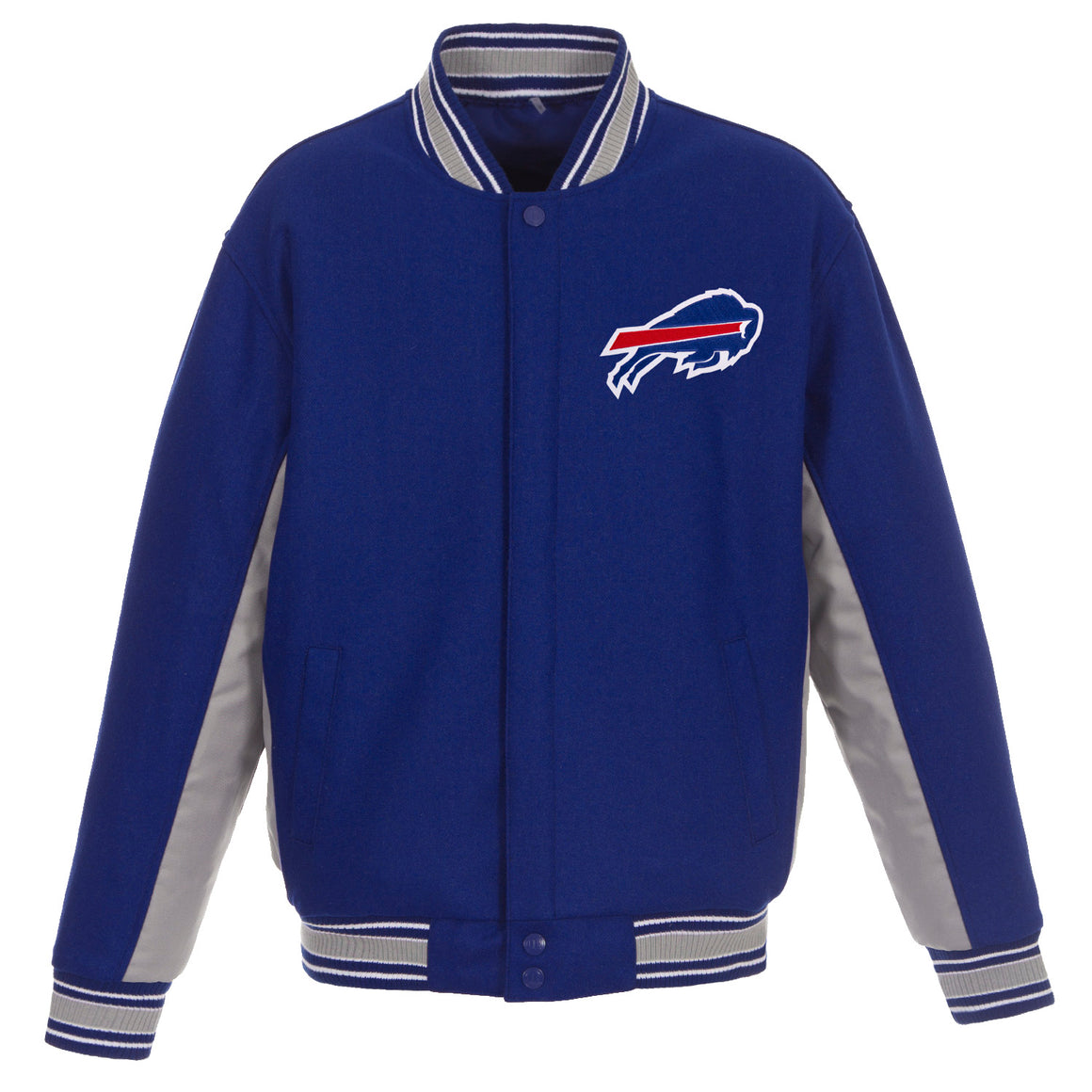 Buffalo Bills JH Design Wool Reversible Full-Snap Jacket – Royal | J.H ...