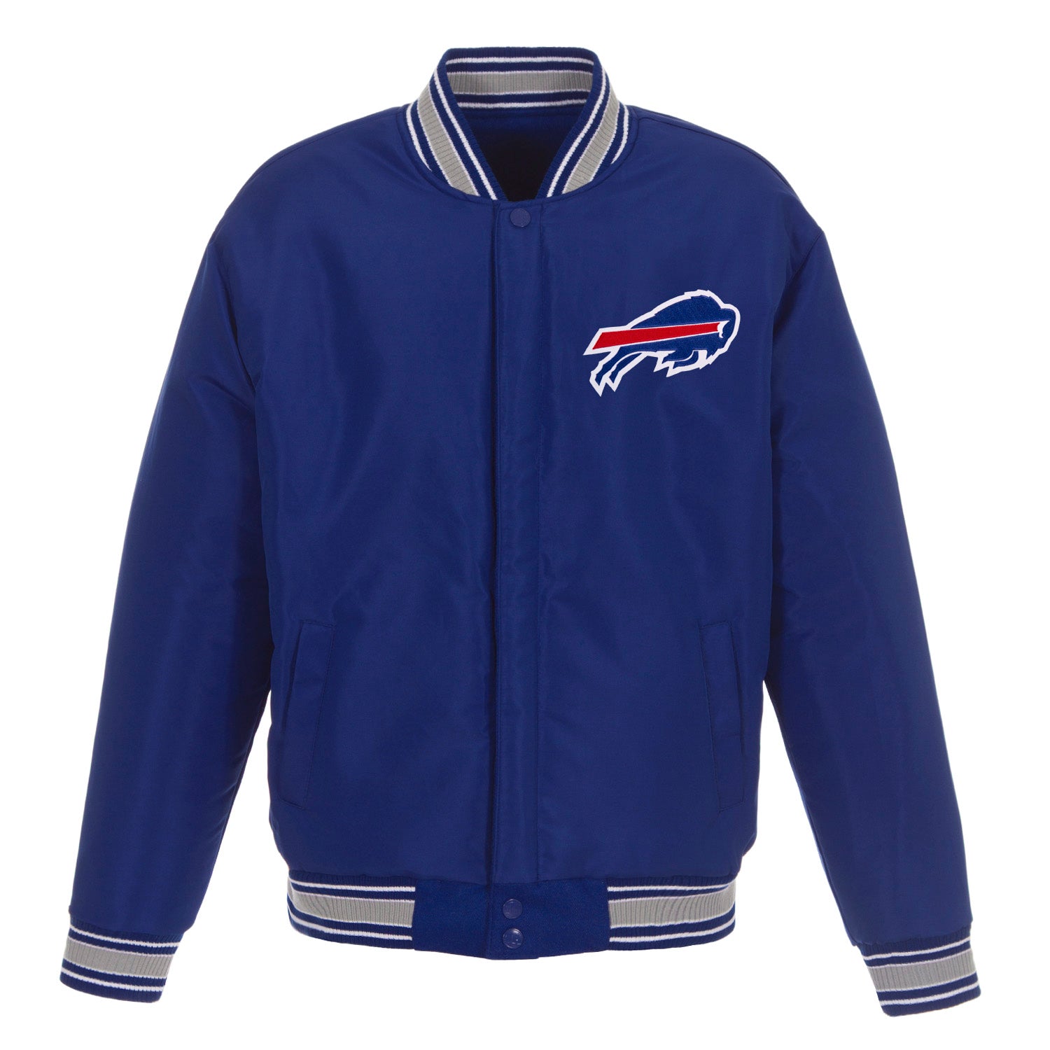 Buffalo Bills JH Design Wool Reversible Full-Snap Jacket – Royal | J.H ...