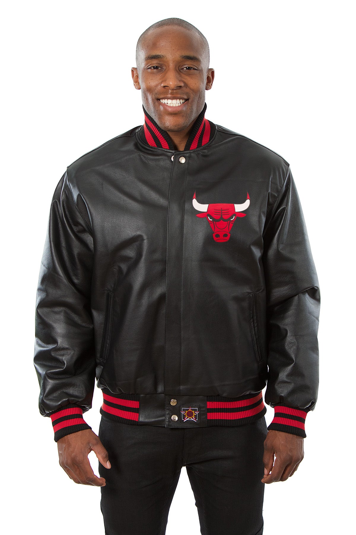 Chicago Bulls Full Leather Jacket - Black | J.H. Sports Jackets