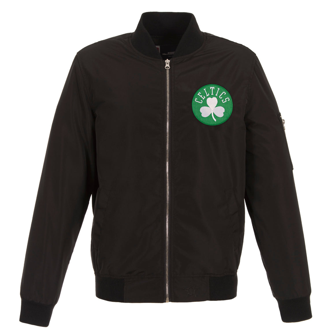 Boston Celtics JH Design Lightweight Nylon Bomber Jacket – Black | J.H ...