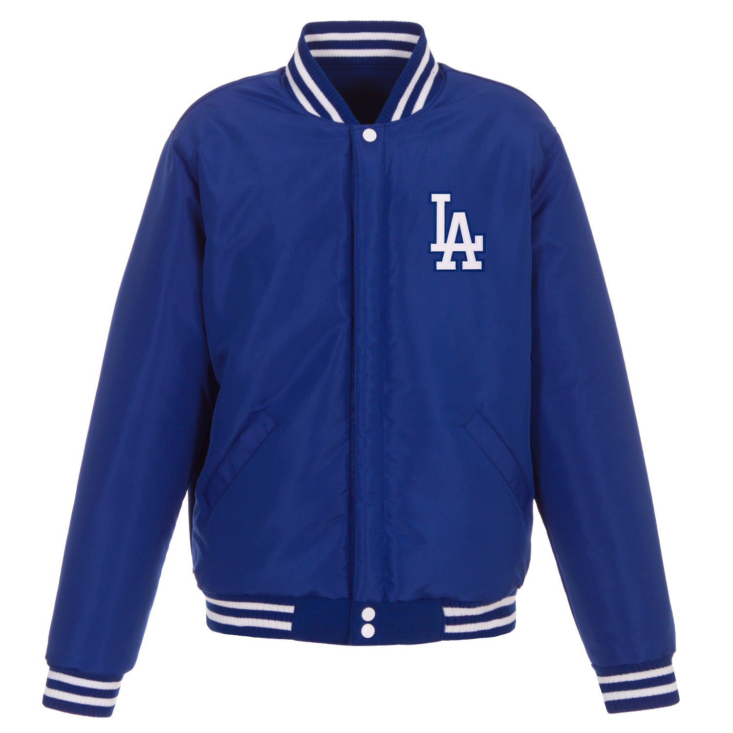 Los Angeles Dodgers - JH Design Reversible Fleece Jacket with Faux ...